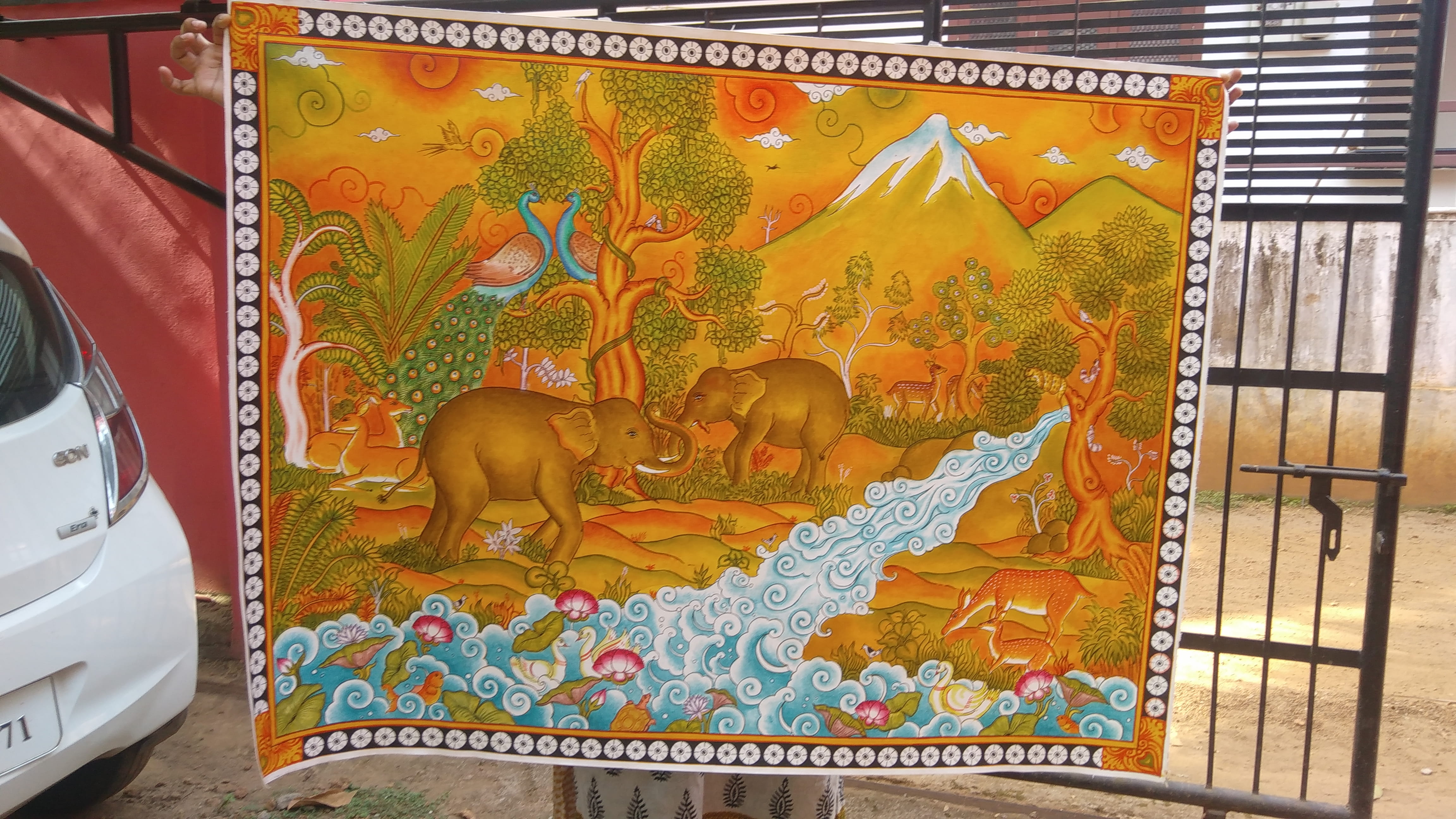 The Wild and Serene Landscape in Kerala Mural Art