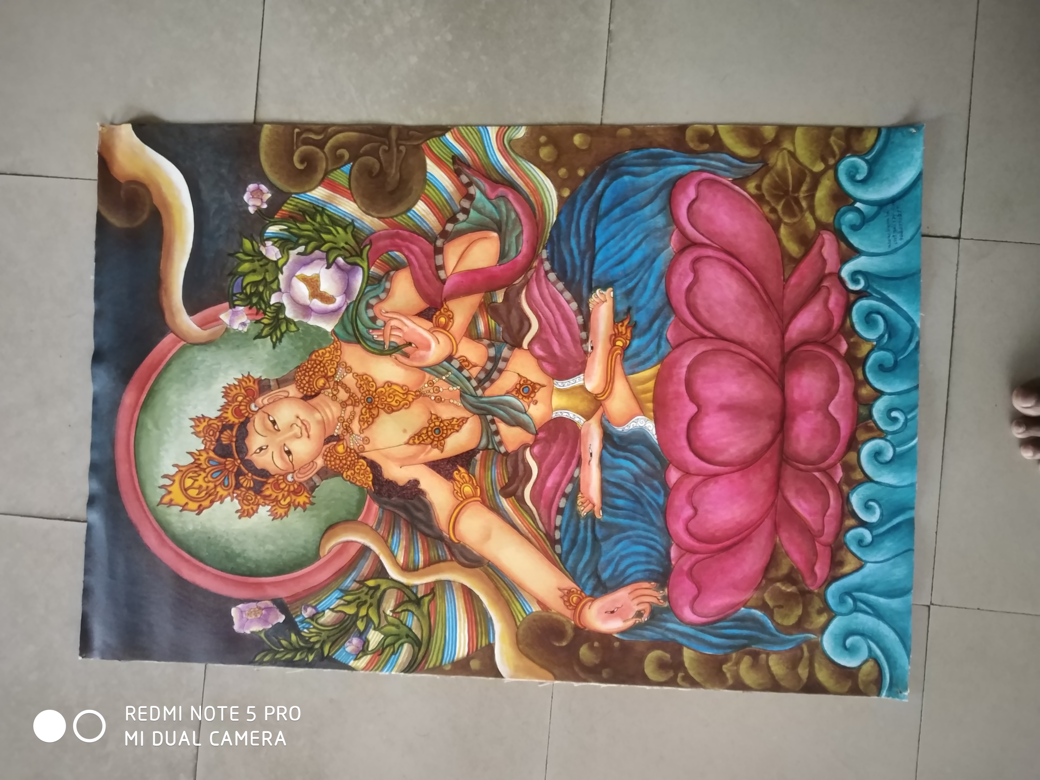 Embracing Tranquility in Traditional Art
