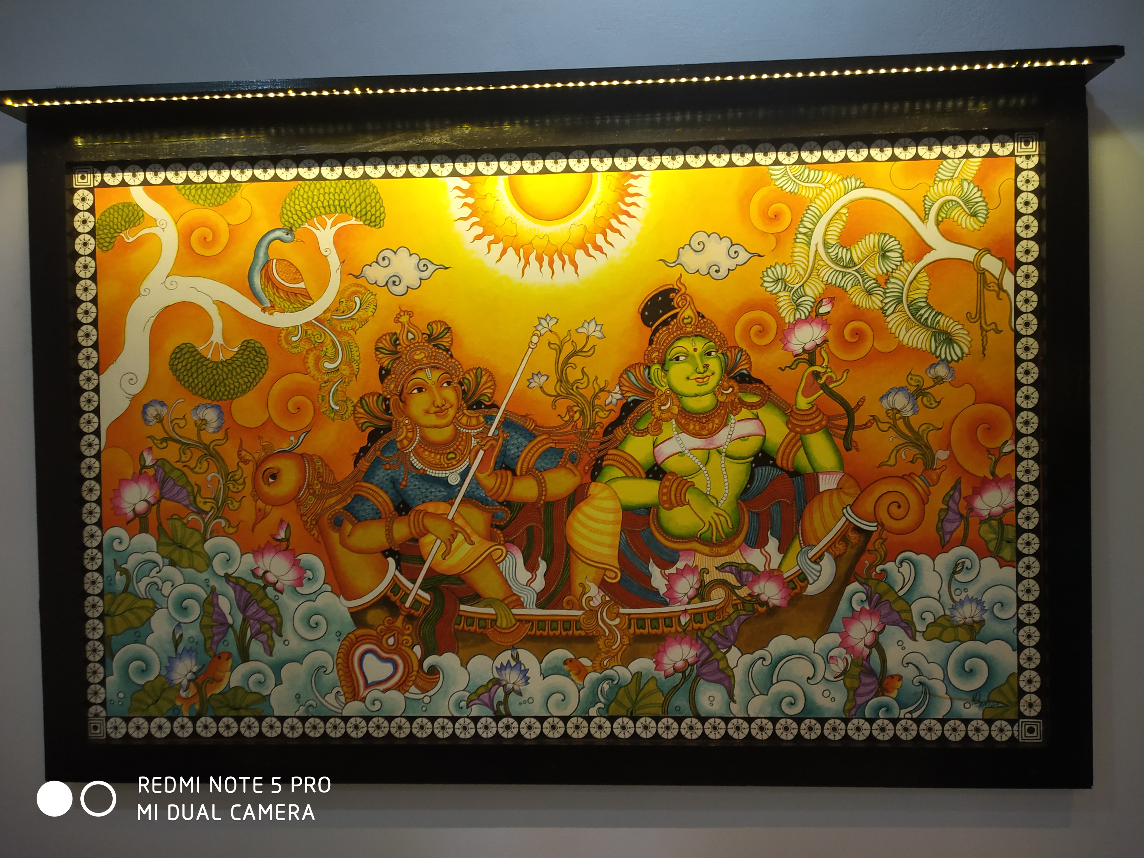 Celestial Voyage: A Celebration of Divine Love in Kerala Mural Art