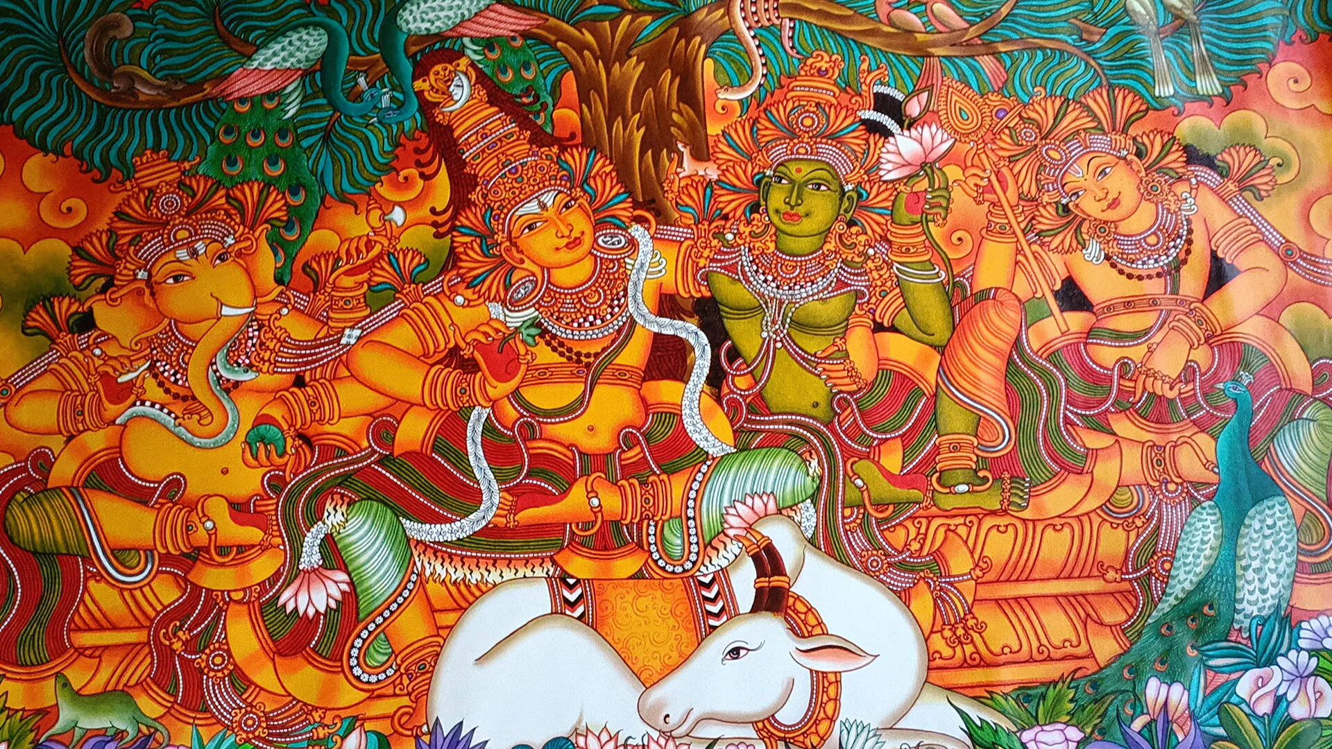 Celebrating Harmony in Kerala Mural Art