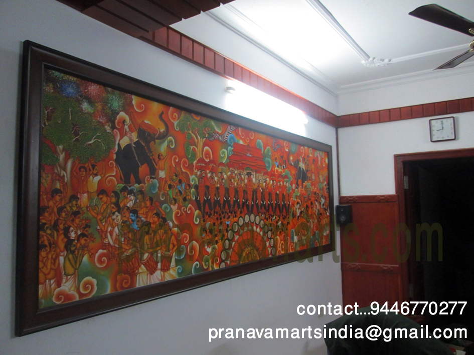Celebrating Kerala's Iconic Temple Festivals in Mural Art