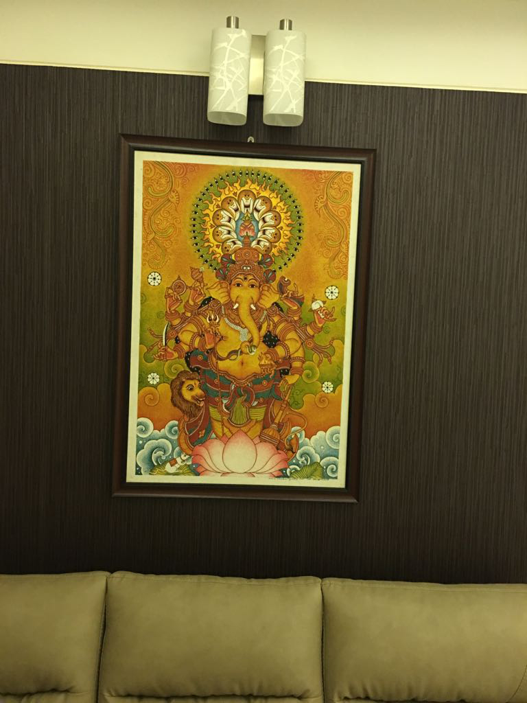 Divine Radiance in Traditional Kerala Mural Art