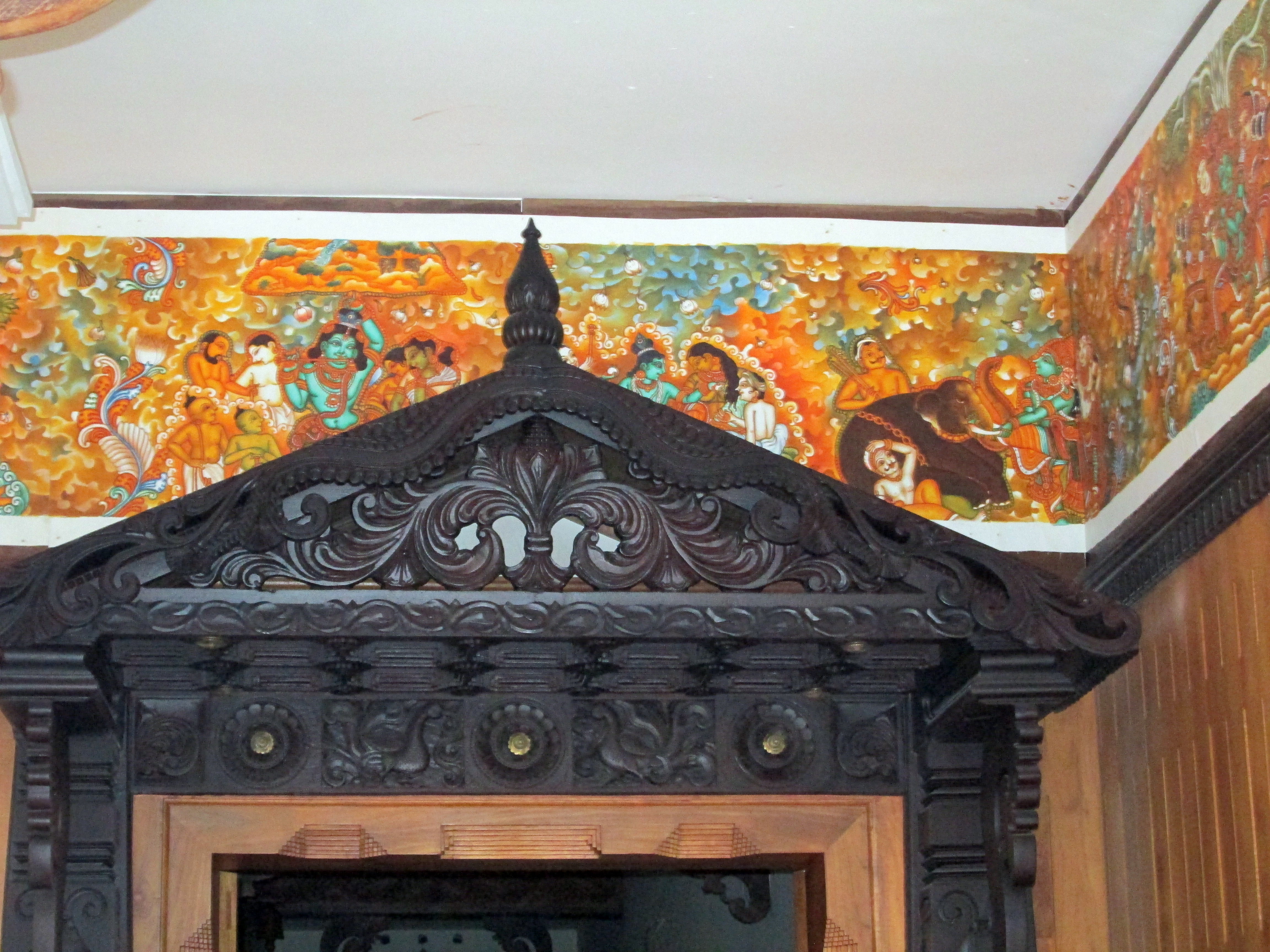 Integrating Traditional Murals with Woodwork