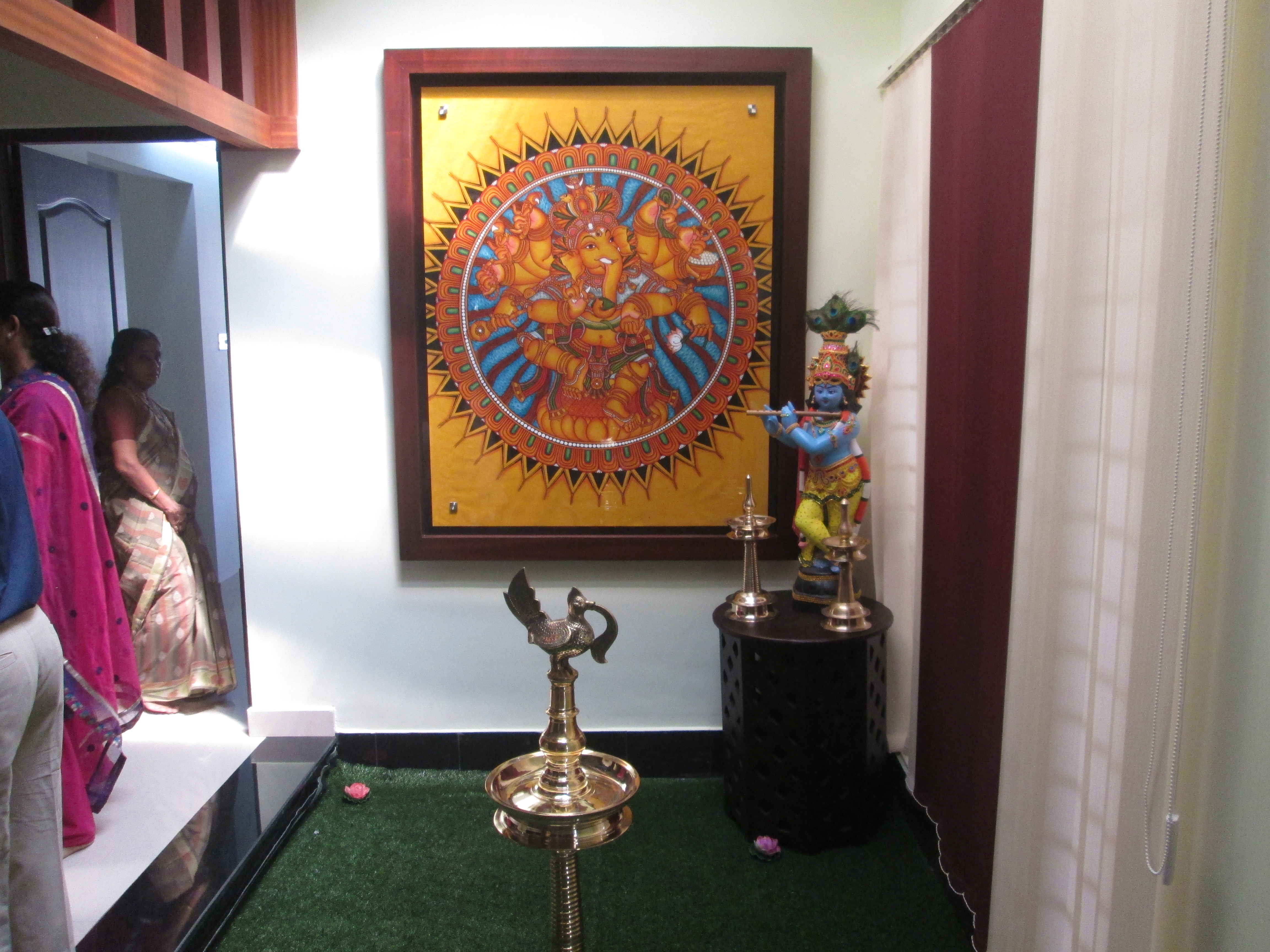 Designing a Traditional Pooja Corner with Kerala Mural Art