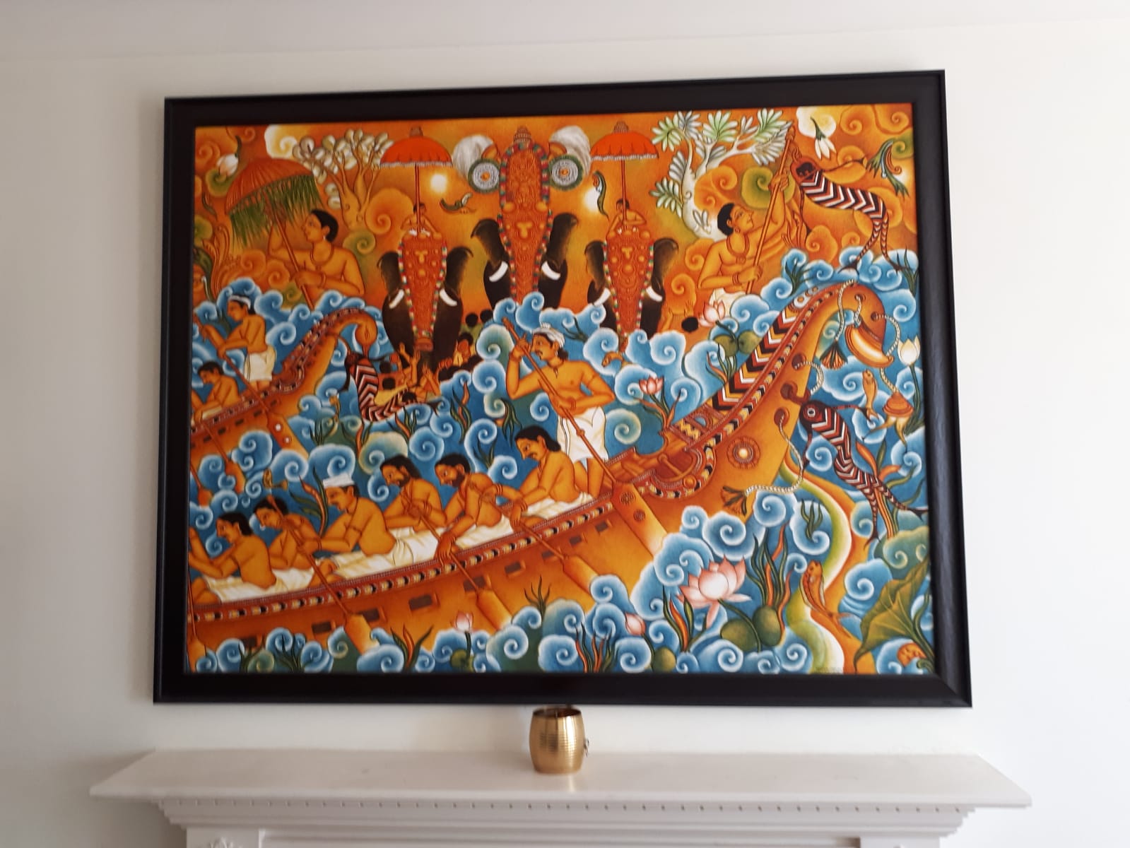 A Traditional Boat Race Depiction