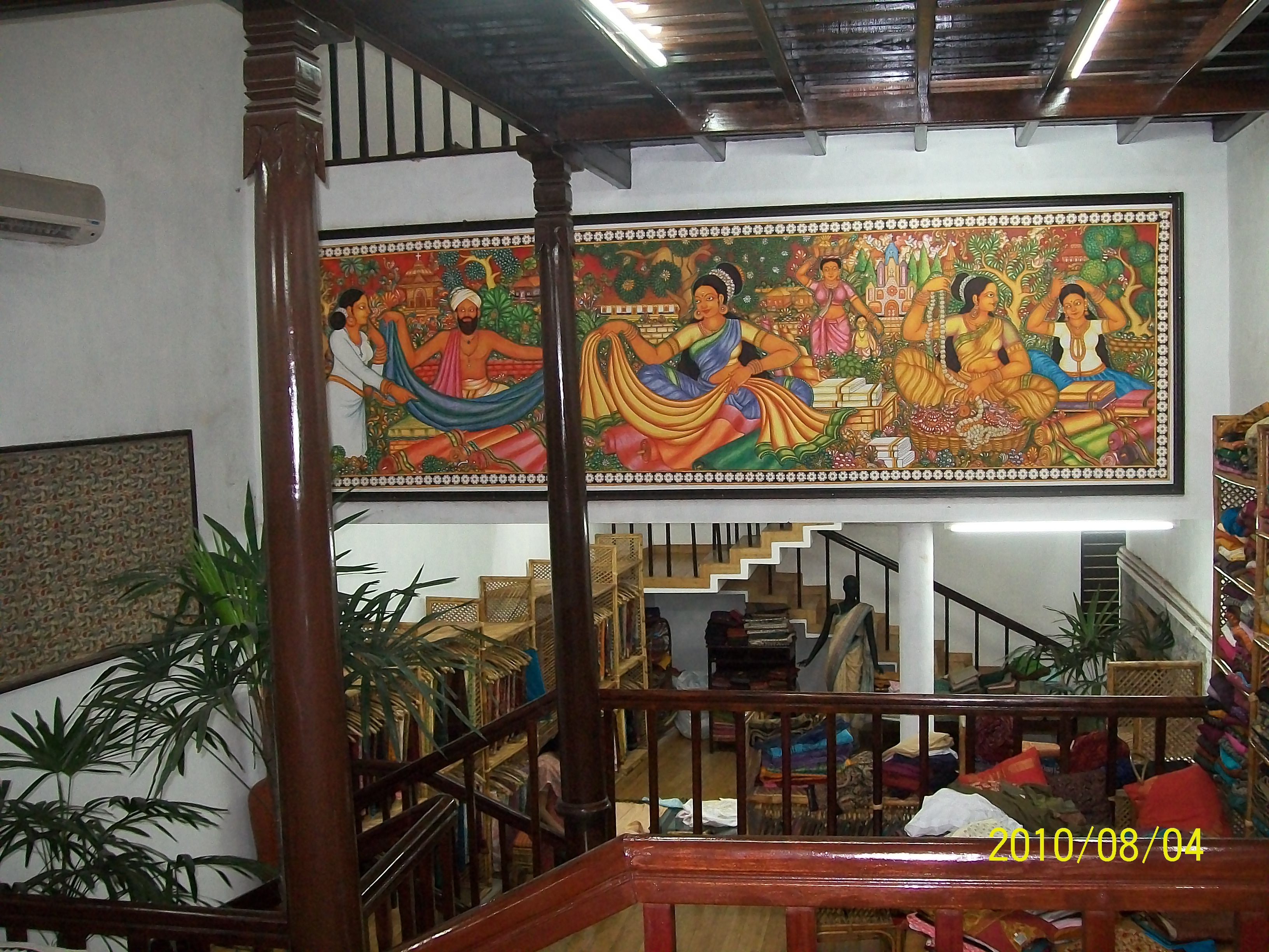 An Old Market Scene Mural