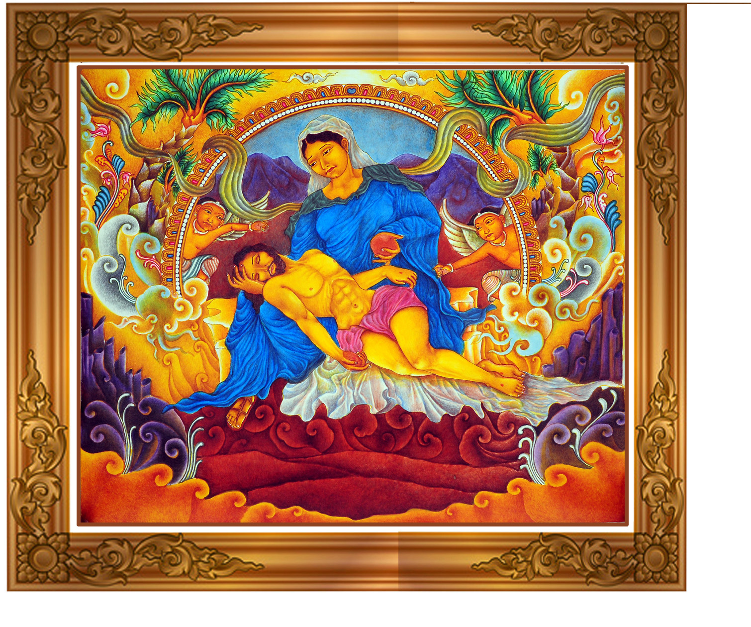A Fusion of Traditional Mural Styles