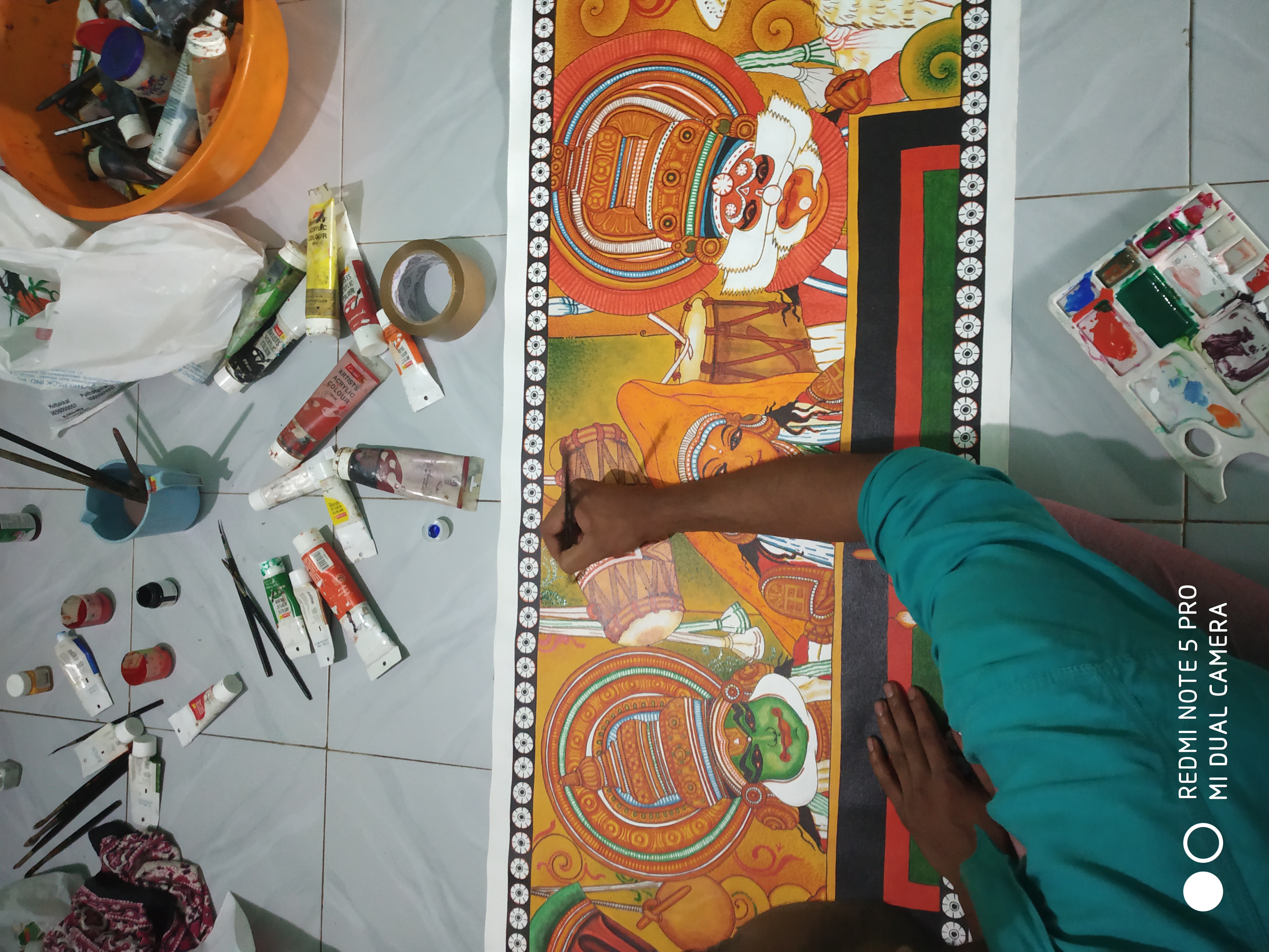 Integrating Traditional Kerala Murals in Healthcare Interiors