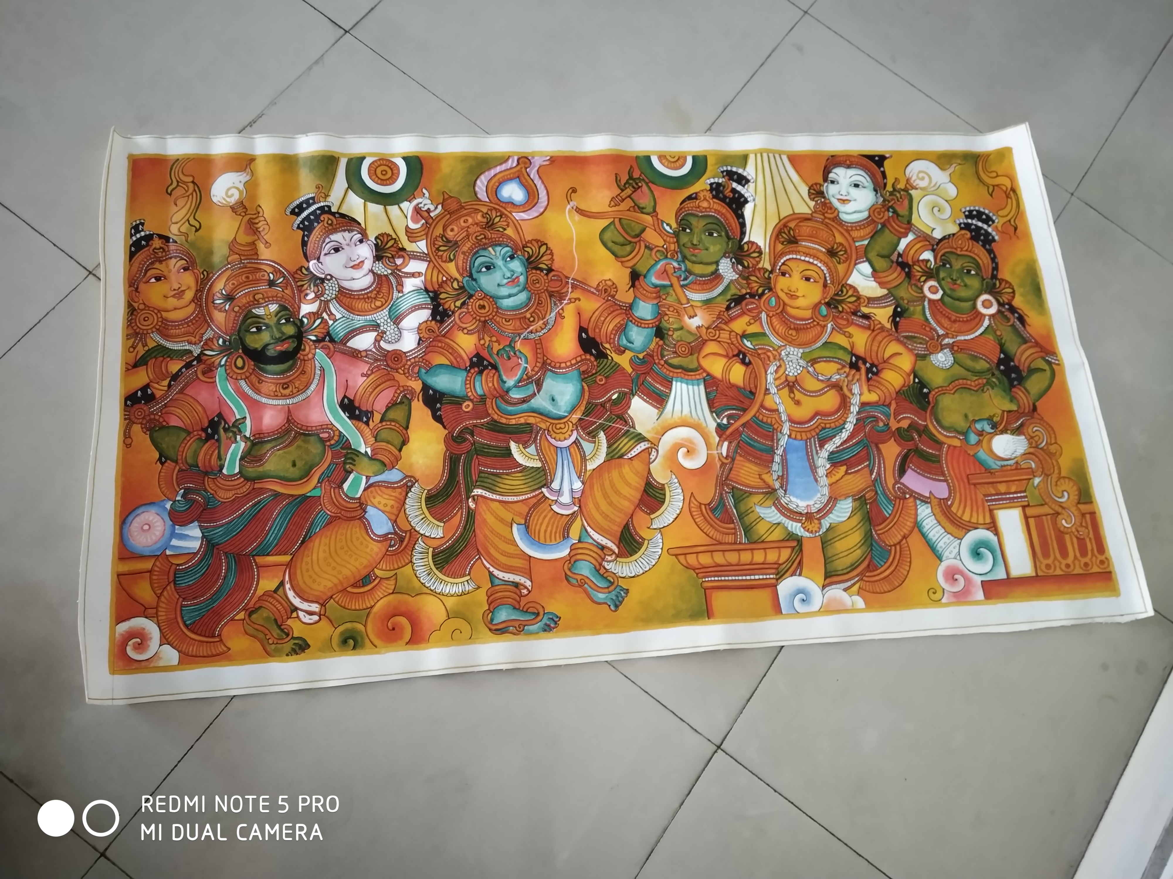Epic Tales and Warrior Grace in Kerala Mural Art