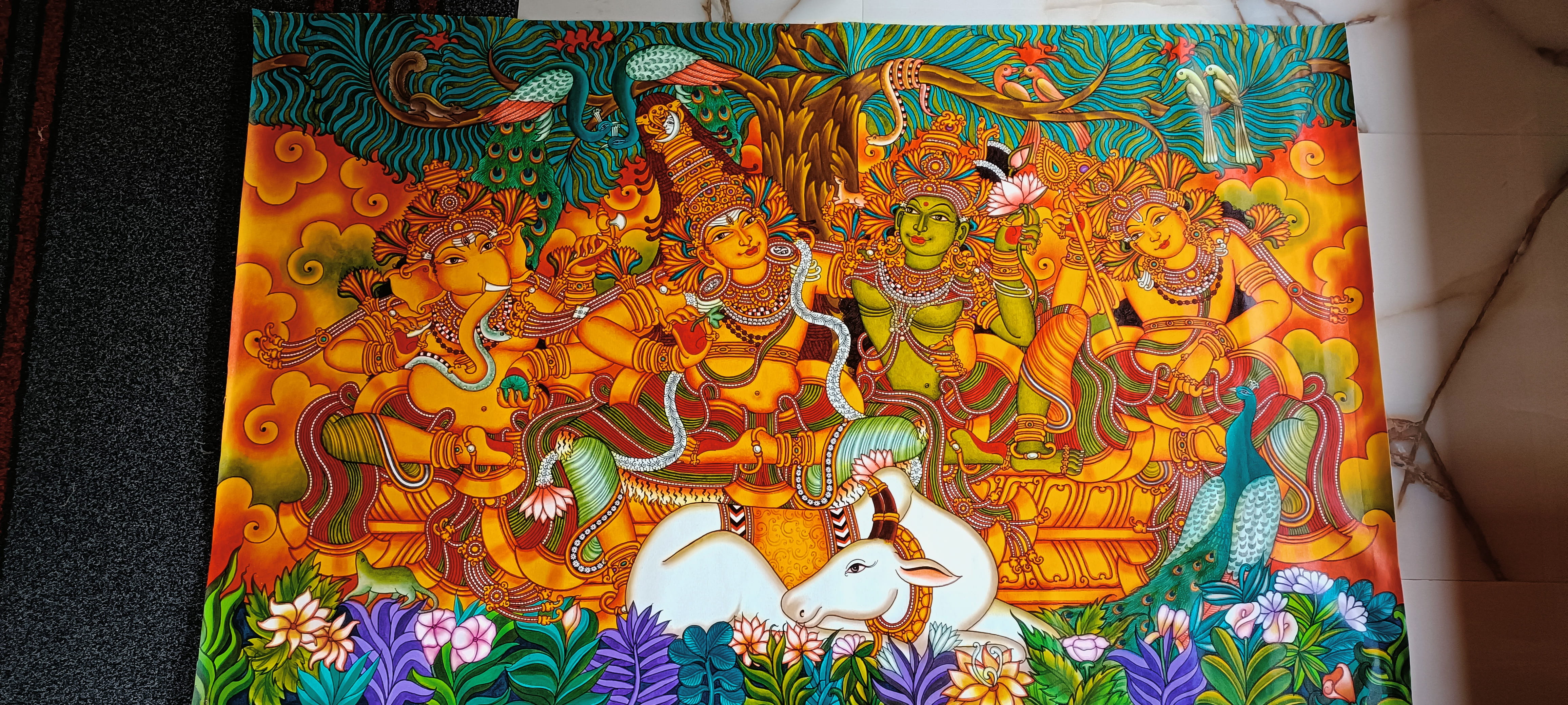 A Traditional Kerala Mural Depiction