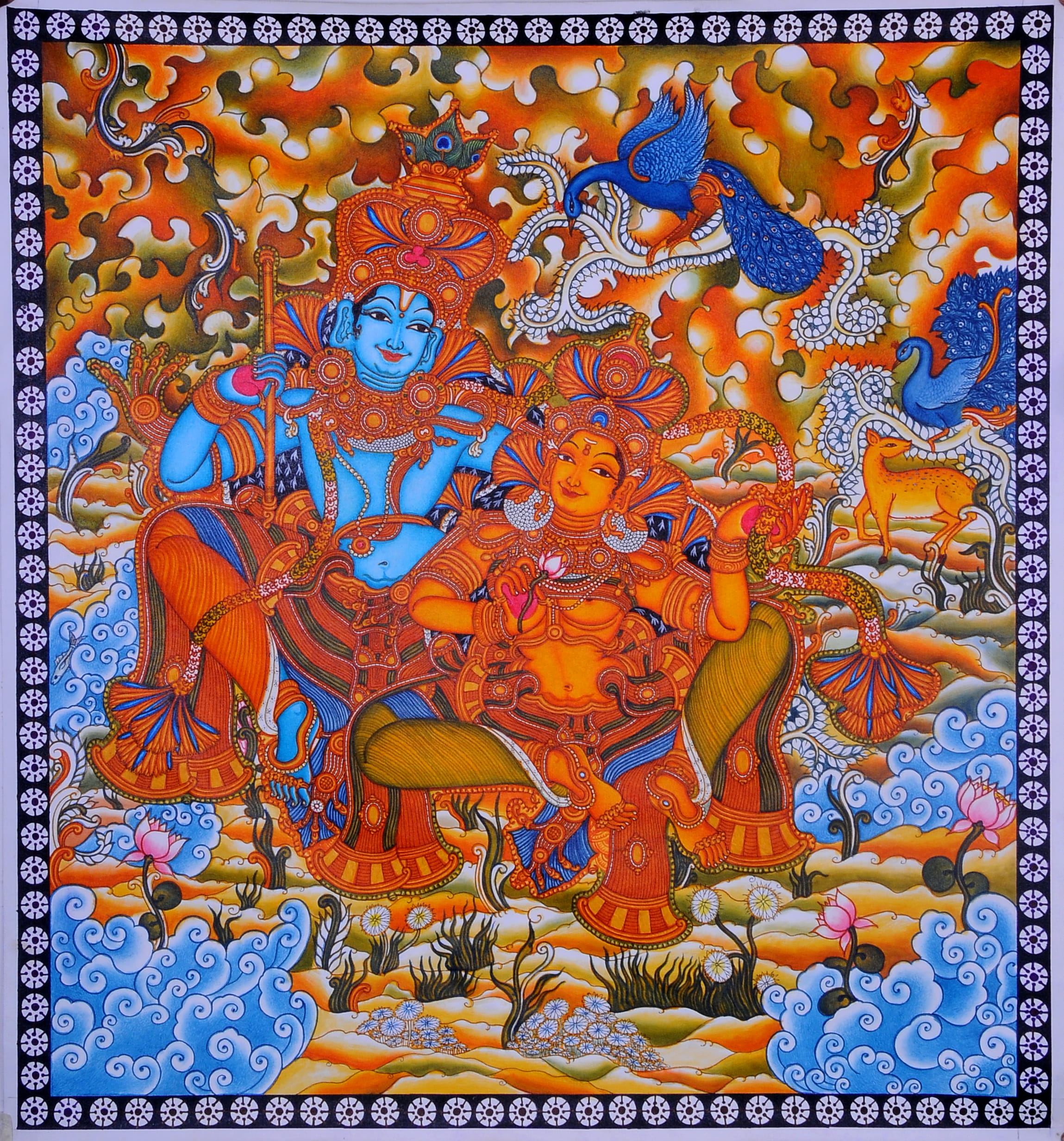 Traditional Kerala Mural Art